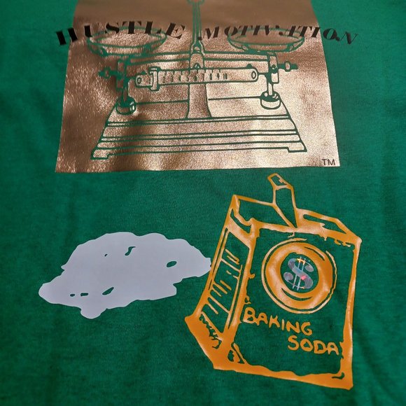 Short sleeve green tee shirt, Gangsta & Gentleman. Medium - Picture 4 of 5